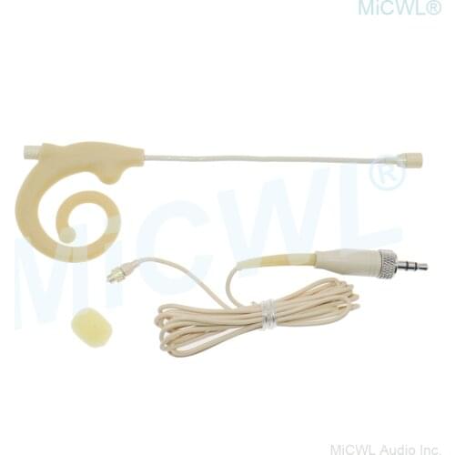 SK8 Snail Ear Hook Headset Microphone for Sennheiser Detachable 3.5mm Stereo Lock