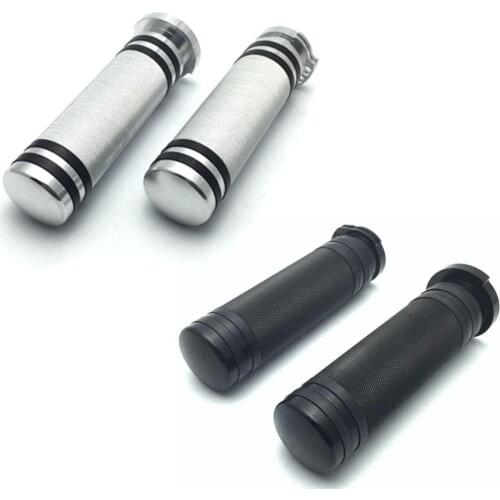 Motorcycle 1"25mm Handle Bar Hand Grips Billet Aluminum for Harley Sportster XL 883 1200 Touring Road King Softail Dyna