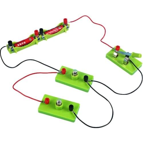 Primary school science experiment box physical electrical equipment series-parallel bulb manual circuit technology set