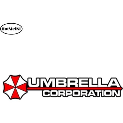 HotMeiNi 13cm x 3.25cm Car Styling Umbrella Corporation Hive Die Cut Logo Red Umbrella Vinyl Decal Sticker JDM Car Sticker