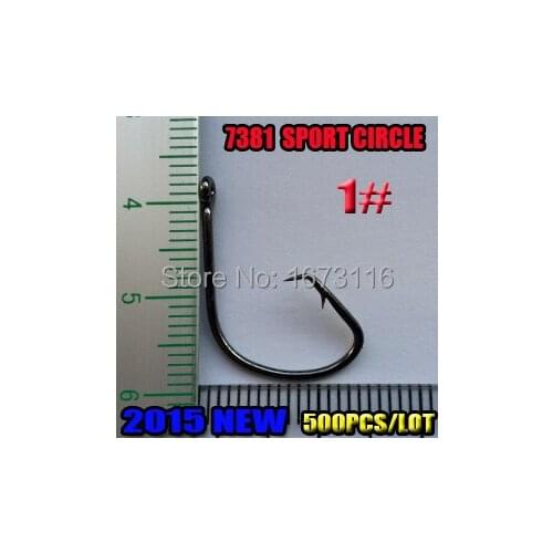 FISHING SPORT CIRCLE HOOK size:1#,quantily 500pcs high carbon steel