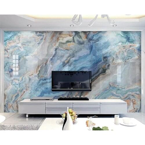 Beibehang Custom fashion wallpaper high-grade atmospheric marble silky background papel de parede wall papers home decor tapety