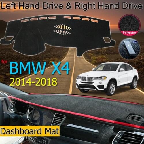 For BMW X4 F26 2014-2018 Anti-Slip UV Mat Dashboard Cover Pad Sun Shade Dashmat Protect Carpet Accessories
