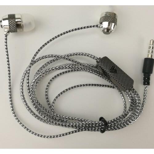 Direct Deal Wholesale Universal Golden Sparkle Sliver Pink Earphones Earcup Headset 110cm Crystal Line 3 Color with Mic 100pcs