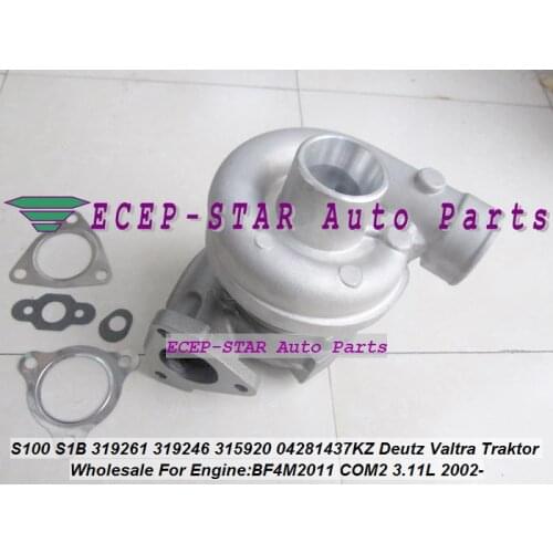 S100 S1B 312935 319261 319246 319247 315920 04281437KZ 0427-2464 Turbo Turbocharger For Deutz Valtra Traktor BF4M2011 COM2 3.11L