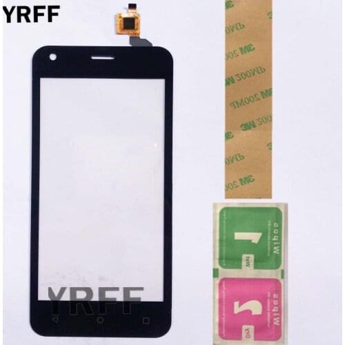 Phone Touch Panel For Fly FS454 Nimbus 8 FS 454 Touch Screen Digitizer Panel Front Glass Lens Sensor Wipes 3m Sticker