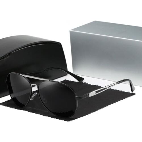 Fashion Brand Sunglasses Men Polarized UV400 High Quality Mercede 612 Metal Pilot Retro Glasses For Driving Fishing Gafas De Sol