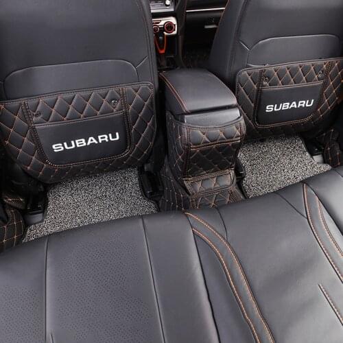 Car Seat Anti-kick Pad Anti-kick Leather Armrest Box Protective Storage Cover For Subaru Forester 2013 2014 2015 2016 2017 2018