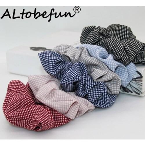 ALTOBEFUN Women Hair Accessories Fashion Design Fabric Hair Ring Girl Scrunchies Korean Version Hair Ties For FemaleTC008