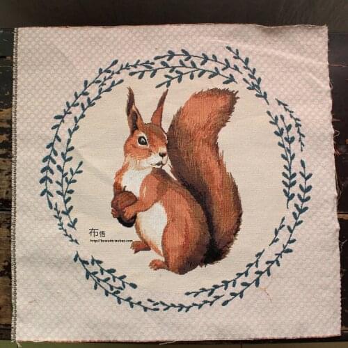1 psc squirrel sofa cushion quilt pillow mat jacquard cloth Garden clothes