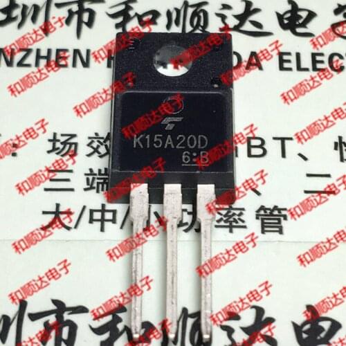 10pcs/lot K15A20D TK15A20D New stock TO-220F 200V 15A