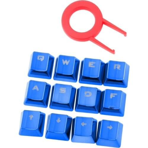 12 Keys Pbt Keycaps Metal Personality Light Transmission Gaming Mechanical Keyboard Keycaps
