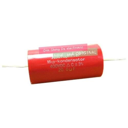 2pcs MKP 20uF 400V DC for Audio Grade Axial Capacitor Amp for Guitar Amplifier new