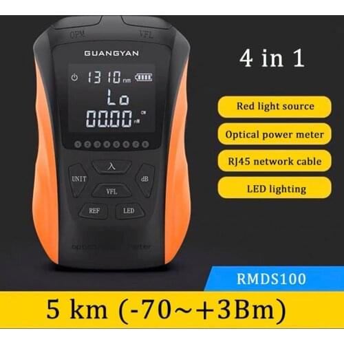 4 In1 Multifunctional Optical Power Meter Power Detector Lighting OPM Visual Fault Locator Network Cable Test Fiber Optic Tester