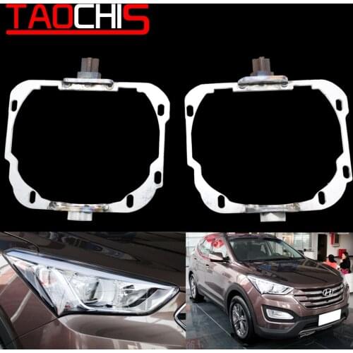TAOCHIS Car Styling Adapter Frame Headlight Transition for Hyundai Grand Santa FE AFS 2013 Hella 3R G5 5 Projector Lens