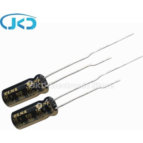 20PCS NEW ELNA RA3 16V100UF 5X11MM Audio Electrolytic Capacitor 100uF16V 85℃ RA3 Series 100uF 16V 100% ORIGINAL 5*11