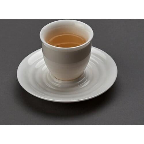 Sheep Fat Jade Porcelain Tea Cup Handmade Tea Set Tea Ceremony Cup 35ml Single Kung Fu Tea Set Master Cup Fully Glazed Cover