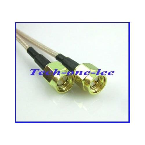 Free shipping (10pcs/lot) 2M SMA cable SMA plug to plug male adapter connector Extension pigtail cable RG316