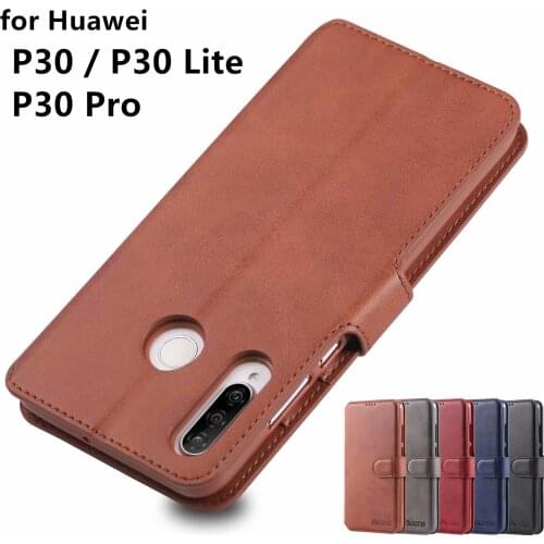 AZNS Case for Huawei P30 Lite PU Leather Cover Case Card Holder Wallet Case for Huawei P30 P30Pro Pro