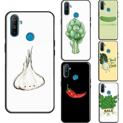 Cute Corn Vegetables Veggies Case For OnePlus 8T 7T Nord 7 8 9 Pro Cover For Realme C3 C15 C21 7i Q3 6 7 8 Pro GT Neo