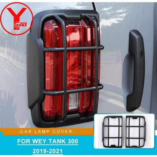 For Weipai WEY tank 300 2019 2020 2021 ABS Chrome Rear taillight Strips Back lamp Decoration Cover Trim Sticker Car Accessories