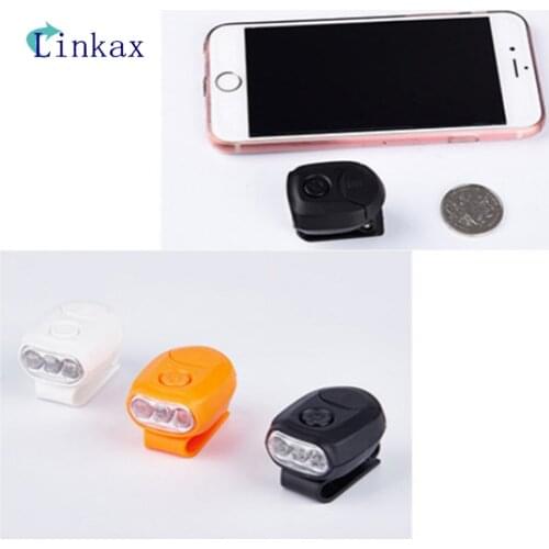 3 LED Cap Clip Light 90 Degree Rotatable Clip-on Hat Light Hands Free Bright Head Lamp Lantern for Camping Cycling