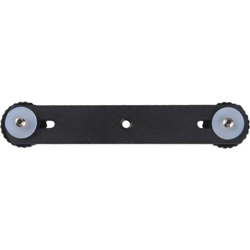 Andoer Camera Photography Double Flash Bracket 1/4" Mounting Screw for Speedlite Video Light Hand Grip Camera Hot Shoe