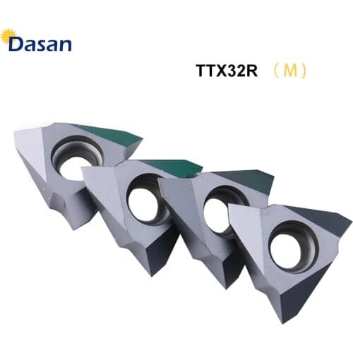 10PCS TTX32R 6001 60005 5501 Carbide V Inserts CNC Lathe Tools Threading Blade Tools for Stainless Steel