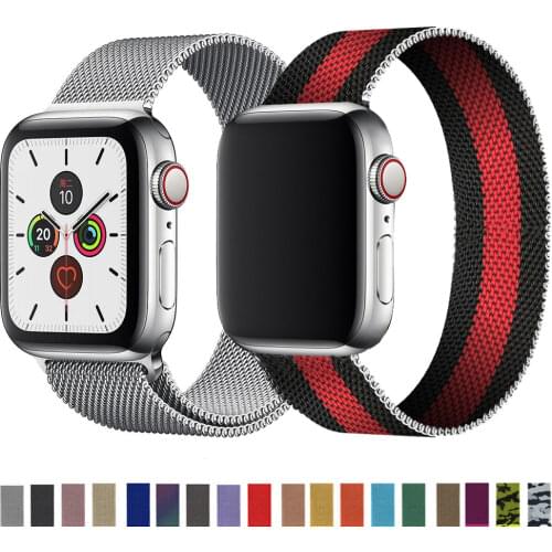 Milanese Loop For Apple Watch Band 44mm 40mm 38mm 42mm Metal Magnetic Loop Stainless Steel Bracelet For IWatch 3 4 5 6 se Strap