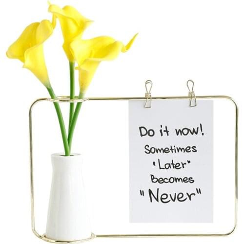 Nordic ins wind photo frame set stage picture frame photo ornament bold iron bracket photo album frame creative photo fr