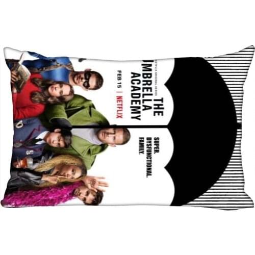 Umbrella Academy Pillowcase Satin Fabric Pillow Cover New Rectangle Zipper Pillow Cases Home Office Wedding Decorative 0406