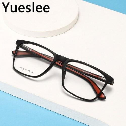 476430 Tr90 Mens Optical Myopia Glasses Frame Retro Square Men Optical Fashion Computer Eyeglasses