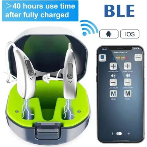 Bluetooth Mini Rechargeable Digital Hearing Aids Ear Sound Amplifier Enhancer Wireless Hearing Aids Ear Care For The Elderly