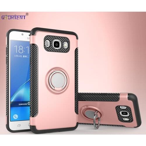For Samsung Galaxy J710 J7 2016 On8 J76 Finger Ring Shockproof Case SM J710F J710M J710H J710FN J7108 DS Car Holder Stand Cover