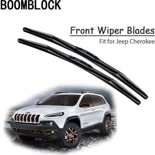 Car Windshield Rubber Front Wiper Blades Arm Kit For Jeep Cherokee KK KL 2018 17-2001 Jeep Windscreen Wiper Cleaning Accessories