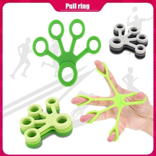 1 Piece Silicone Finger Puller 5 Finger Training Rehabilitation Ring Pull Ring Athlete Strength Resistance Band Wrist Exercise