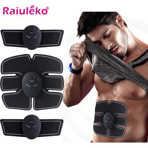 EMS Wireless Muscle Stimulator Trainer Smart Fitness Abdominal Training Electric Weight Loss Stickers Body Slimming Belt Unisex