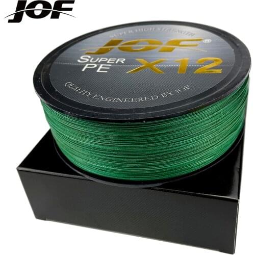 JOF X12 X9 Super Strong 12 Strands 9 Strands Braided Fishing Line 300M 500M Multifilament PE Line Saltwater Fishing Tackle