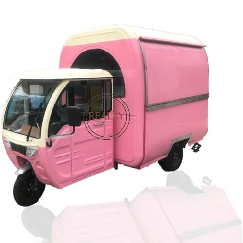Three Wheels Electric Tuk Tuk for Vending Food Cart Tricycle Fast Coffee Kiosk Trailer Type Mobile Van