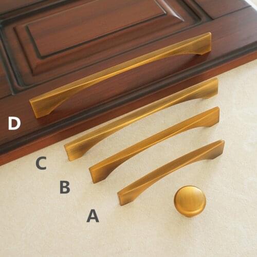 Cabinet Pulls Vintage Furniture Knob Handles for Drawer Dresser Wardrobe Zinc Alloy Kitchen Cupboard Hardware Fittings