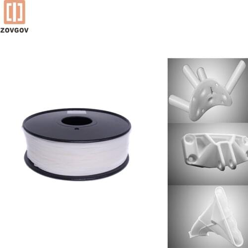 Premium PA Nylon filament 1.75mm 1KG/2.2LB ZOVGOV High Tensile Strength 3D Printing Material Polyamide Sublimation Supplies
