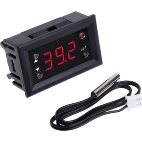 W1218 Digital Temperature Controller Microcomputer Thermostat Switch Probe DC12V Multifunctional Digital Thermostat Control