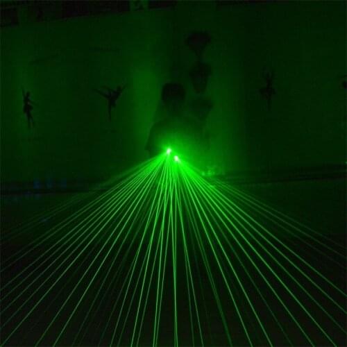 Hot Sale Green Laser Man Gloves With 5 Pcs Lasers With Led Green Palm Lights Laserman Show Gloves For Event & Party Supplies