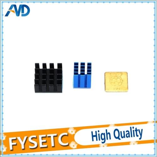 1set/3pcs Heatsink Cooler Pure Aluminum Copper Heat Sink Set Kit Radiator For Raspberry Pi 3 Model B / B Plus B+ 3D Printer Part