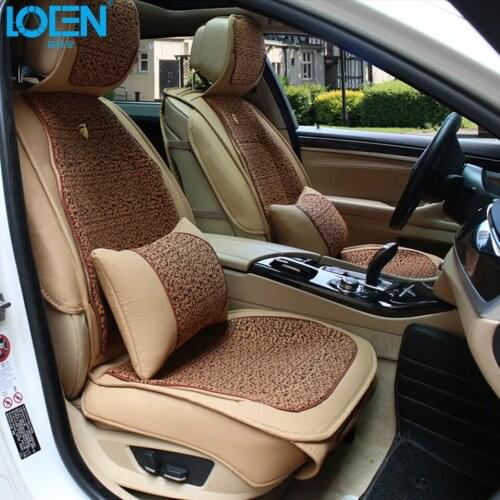 1 Set Linen Car Seat Covers & Supports Leather Auto Interior Decoration Accessories Protector For BMW 525li Audi A6L Q3 Q5 Buick