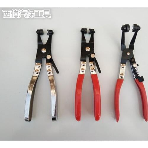 1PC Throat type pipe clamp pliers for automobile water pipes oil pipes Intake pipes hose clamp straight type curved pipe wrench