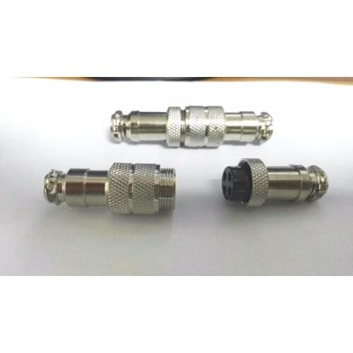 10sets (Male+Female) 4pin Aviation Plug GX12 12mm Panel Power Chassis adapter New