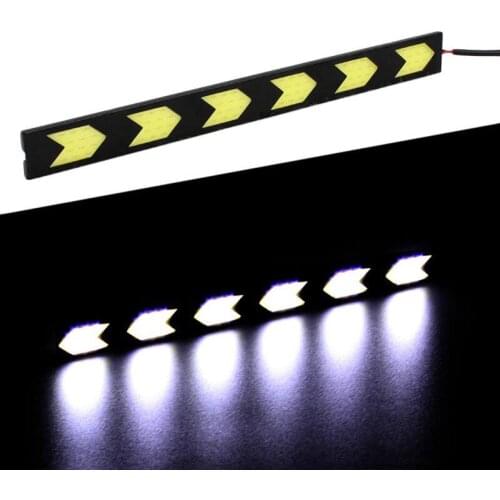 2Pcs Arrow Shape LED COB Car Auto Light DRL Daytime Running Light Driving Lamp