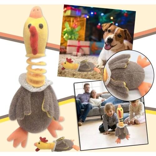 27cm Cute Small Ornaments Washable Childrens Sounding Turkey Doll Doll Decoration Funny Pet Doll Pet Toy Tricky Elastic Spandex