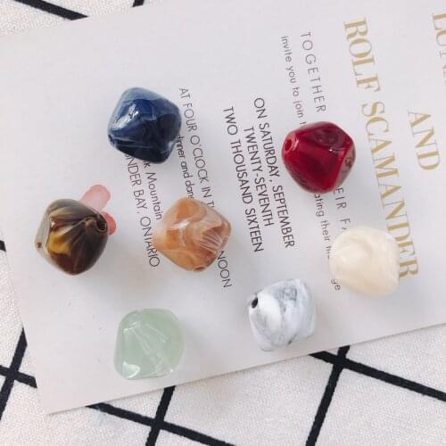 4Pieces/lot geometric irregular natural stone hair decorative earrings pendant Accessories Other